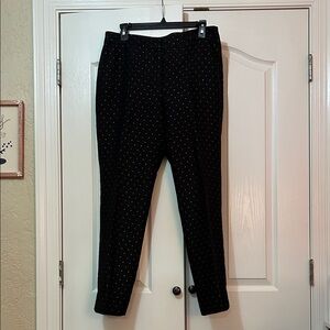 Talbots Black and gold women Dress Pants size 10